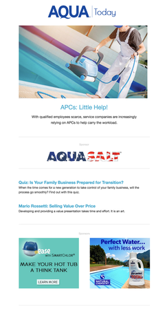 AQUA E-News example